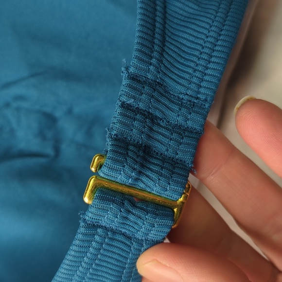 2/$25-Quintsoul Ribbed Highrise Bikini Blue with Acrylic Circle Accents NWT - Picture 5 of 12